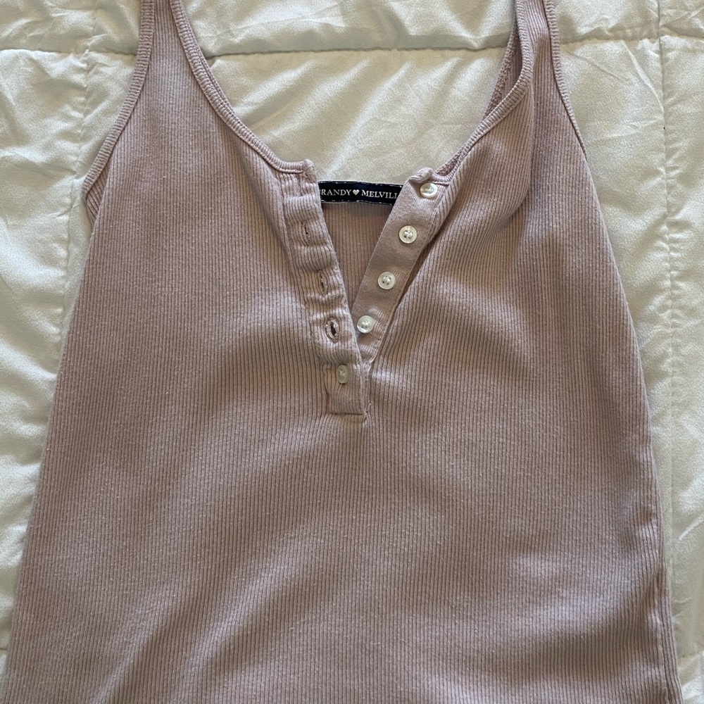 Brandy Button Tank Top